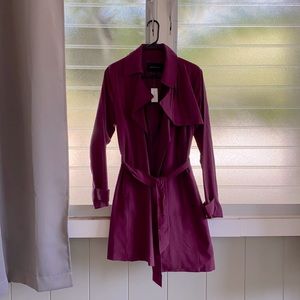 Plum Colored Trench Coat
